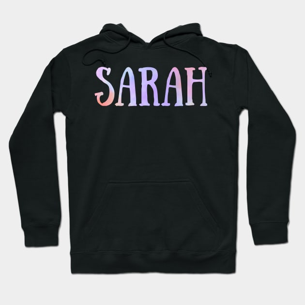 "Sarah" Pink and Green Floral - Customizable Hoodie by broadwaygurl18